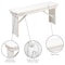 Flash Furniture HERCULES Series 40" x 12" Antique Rustic White Solid Pine Folding Farm Bench XA-B-40X12-WH-GG - alternate 10
